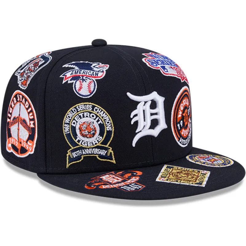 flad-kasket-marinebla-justerbar-59fifty-all-over-fra-detroit-tigers-mlb-fra-new-era