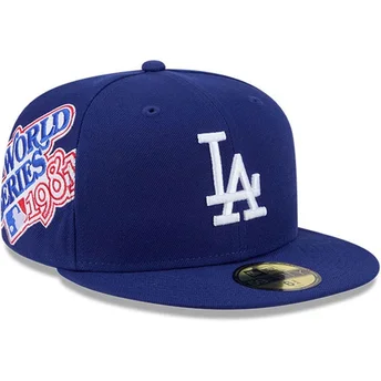 Flad blå fitted 59FIFTY Hidden Hit kasket fra Los Angeles Dodgers MLB af New Era
