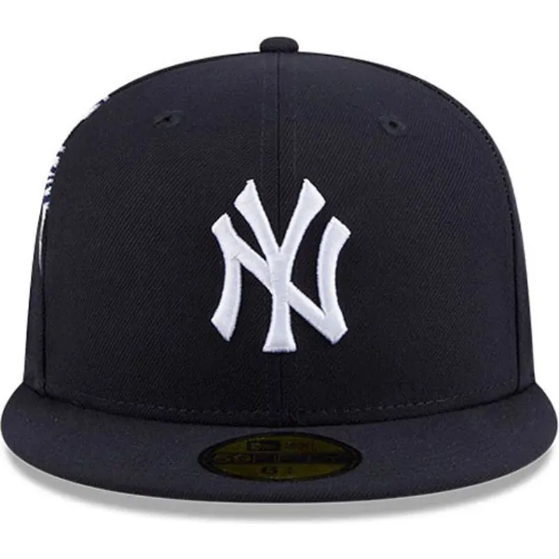 flad-marinebla-tilpasset-59fifty-hidden-hit-kasket-fra-new-york-yankees-mlb-af-new-era