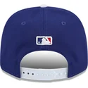 bla-og-hvid-buet-kasket-snapback-9seventy-stretch-snap-flower-fra-los-angeles-dodgers-mlb-fra-new-era