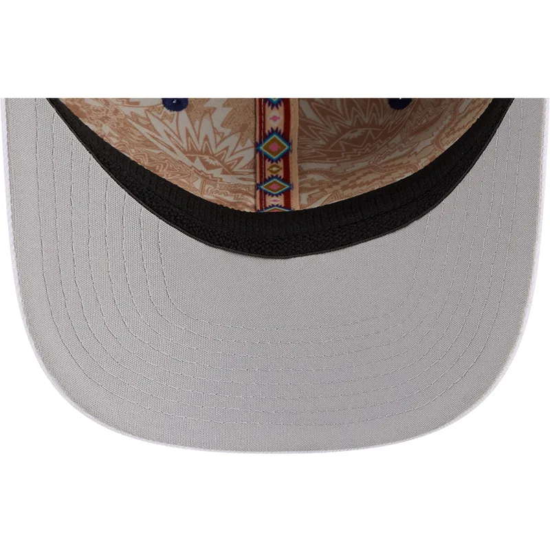 bla-og-hvid-buet-kasket-snapback-9seventy-stretch-snap-flower-fra-los-angeles-dodgers-mlb-fra-new-era