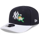 marinebla-buet-kasket-snapback-9seventy-stretch-snap-flower-fra-new-york-yankees-mlb-fra-new-era