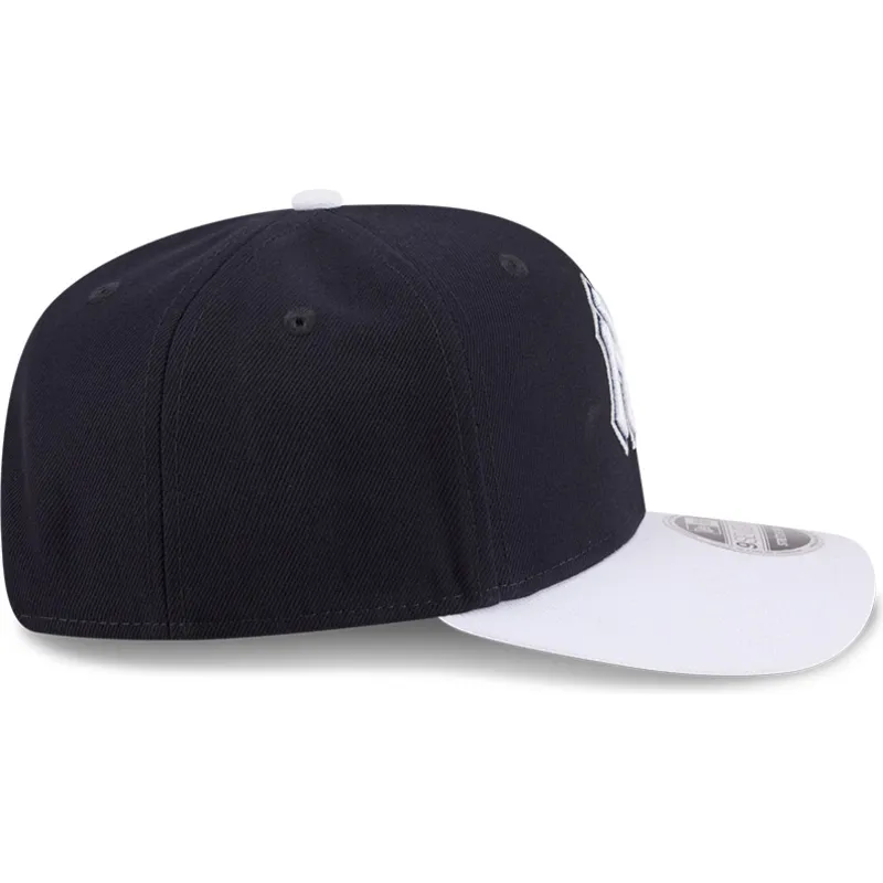 marinebla-buet-kasket-snapback-9seventy-stretch-snap-flower-fra-new-york-yankees-mlb-fra-new-era