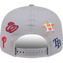 gra-flat-snapback-kasket-9fifty-scattered-grapefruit-league-logo-fra-mlb-fra-new-era