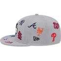 gra-flat-snapback-kasket-9fifty-scattered-grapefruit-league-logo-fra-mlb-fra-new-era