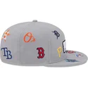 gra-flat-snapback-kasket-9fifty-scattered-grapefruit-league-logo-fra-mlb-fra-new-era
