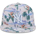 flerfarvet-flad-kasket-snapback-9fifty-print-fra-new-york-yankees-mlb-fra-new-era