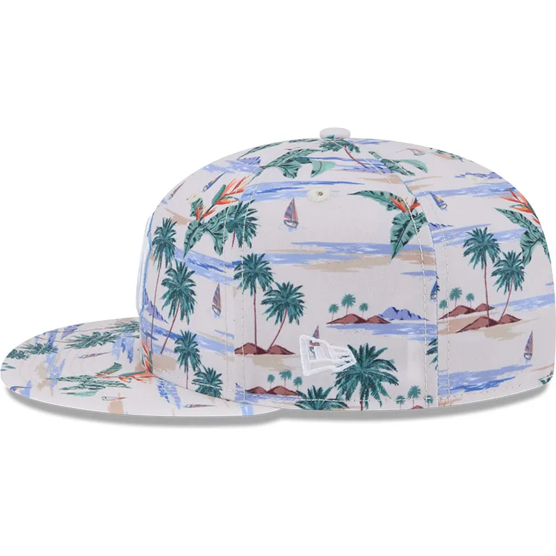 flerfarvet-flad-kasket-snapback-9fifty-print-fra-new-york-yankees-mlb-fra-new-era