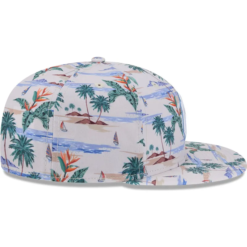 flerfarvet-flad-kasket-snapback-9fifty-print-fra-new-york-yankees-mlb-fra-new-era