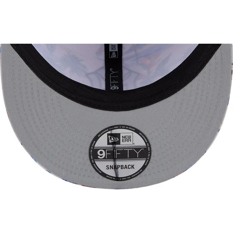 flerfarvet-flad-kasket-snapback-9fifty-print-fra-new-york-yankees-mlb-fra-new-era