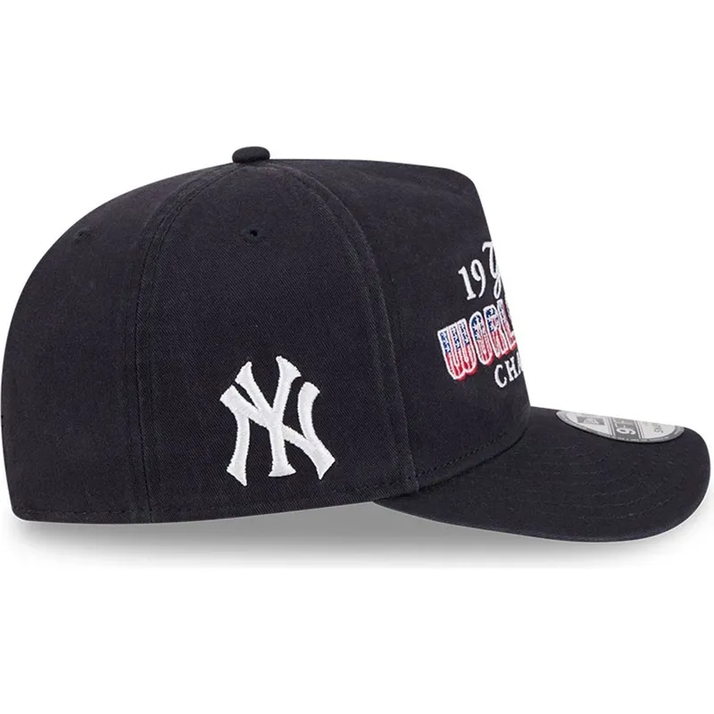 flad-marinebla-snapback-kasket-9fifty-a-frame-historic-fra-new-york-yankees-mlb-fra-new-era
