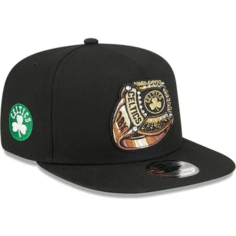 Sort flad snapback 9FIFTY A Frame Ring kasket fra Boston Celtics NBA af New Era