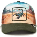 flerfarvet-trucker-kasket-skorpion-deadly-scorpion-in-the-element-the-farm-fra-goorin-bros
