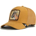 trucker-kasket-brun-ged-golden-goat-metallic-the-farm-fra-goorin-bros