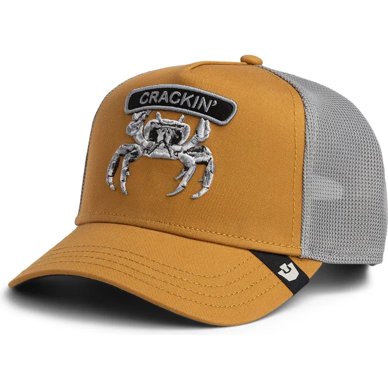 trucker-kasket-brun-krabbe-classic-rocker-crackin-the-farm-fra-goorin-bros