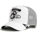 gorra-trucker-blanca-abeja-classic-rocker-queen-the-farm-de-goorin-bros