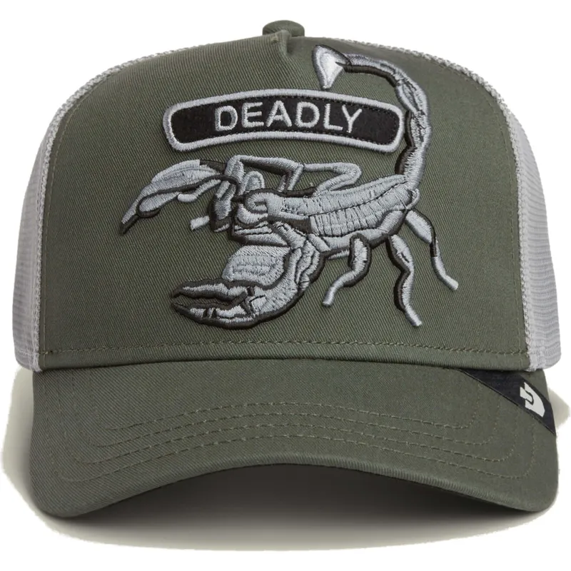 gorra-trucker-verde-escorpion-classic-rocker-deadly-the-farm-de-goorin-bros
