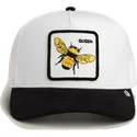 gorra-trucker-blanca-y-negra-abeja-queen-microsuede-bee-the-farm-de-goorin-bros