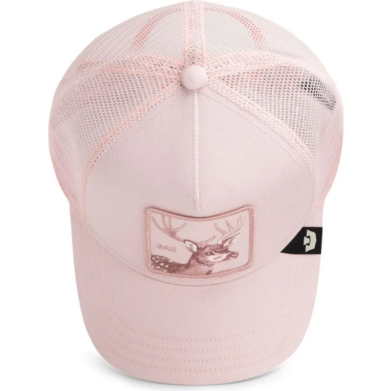 trucker-kasket-pink-hjort-bae-monochrome-the-farm-fra-goorin-bros