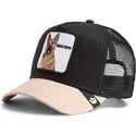 trucker-kasket-sort-og-beige-schaeferhund-the-bad-boy-the-farm-fra-goorin-bros