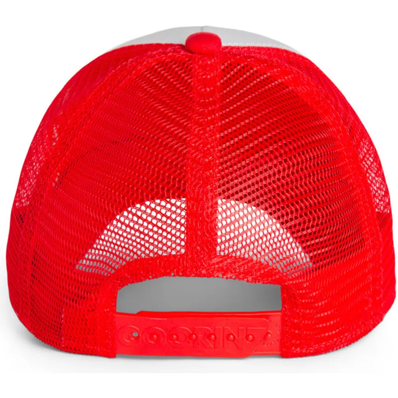 hvid-og-rod-trucker-kasket-til-drenge-tiger-rush-wild-the-farm-fra-goorin-bros