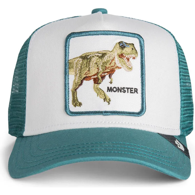 gorra-trucker-verde-para-nino-t-rex-dinosaurio-sea-monster-the-farm-de-goorin-bros