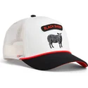 gorra-trucker-blanca-y-negra-oveja-pop-rocker-sheep-the-farm-de-goorin-bros