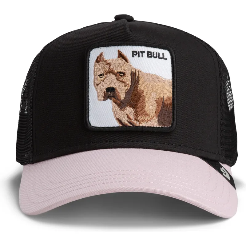whisper-the-pitbull-the-farm-sort-trucker-kasket-fra-goorin-bros