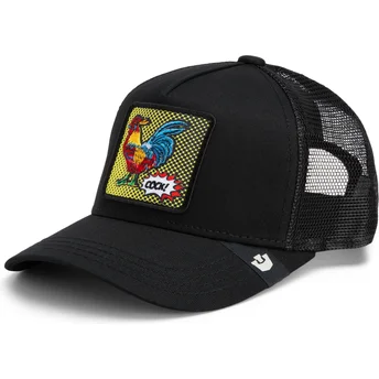 Sort trucker kasket hane Cock Rooster Pop Art 2 The Farm fra Goorin Bros.
