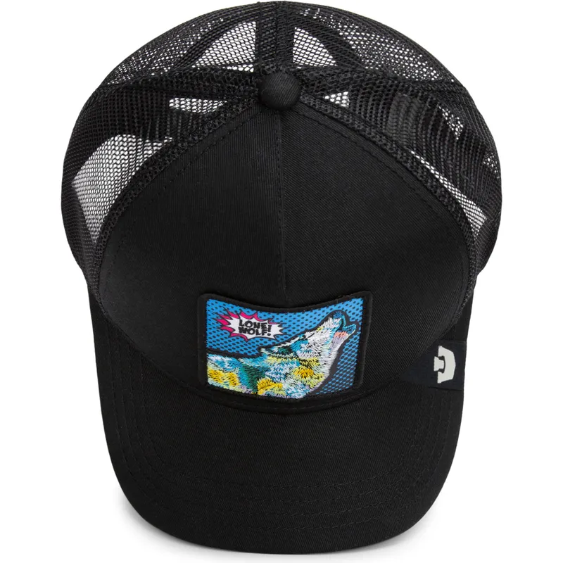 trucker-kasket-sort-ulv-lone-wolf-pop-art-2-the-farm-fra-goorin-bros
