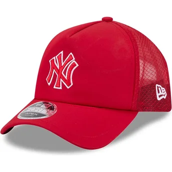 Rød trucker-kasket med rødt logo 9FORTY APEX Batting Practice fra New York Yankees MLB fra New Era