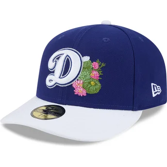 Blå og hvid buet kasket justerbar 59FIFTY Spring Training fra Los Angeles Dodgers MLB fra New Era