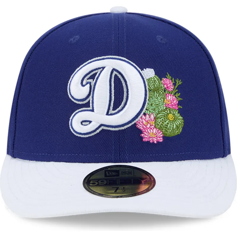 bla-og-hvid-buet-kasket-justerbar-59fifty-spring-training-fra-los-angeles-dodgers-mlb-fra-new-era