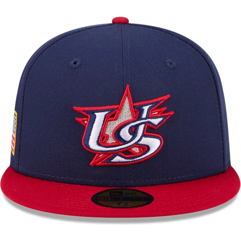 gorra-plana-azul-marino-y-roja-ajustada-59fifty-usa-2026-world-baseball-classic-de-new-era