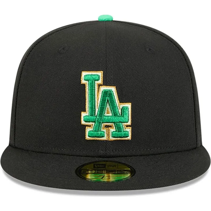 sort-fitted-59fifty-saint-patrick-s-day-kasket-fra-los-angeles-dodgers-mlb-af-new-era