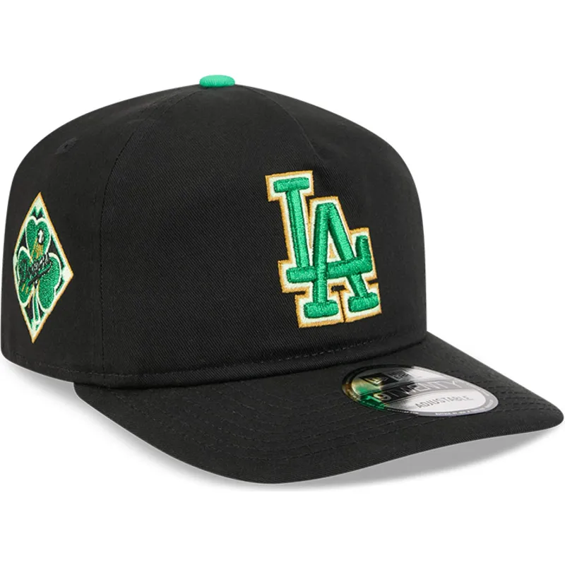 sort-curved-snapback-kasket-19twenty-saint-patrick-s-day-fra-los-angeles-dodgers-mlb-fra-new-era