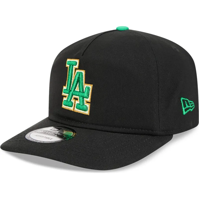 sort-curved-snapback-kasket-19twenty-saint-patrick-s-day-fra-los-angeles-dodgers-mlb-fra-new-era