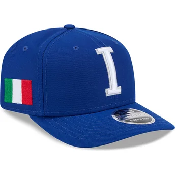 Blå buet kasket snapback 9SEVENTY Stretch Snap Italy 2026 World Baseball Classic fra New Era