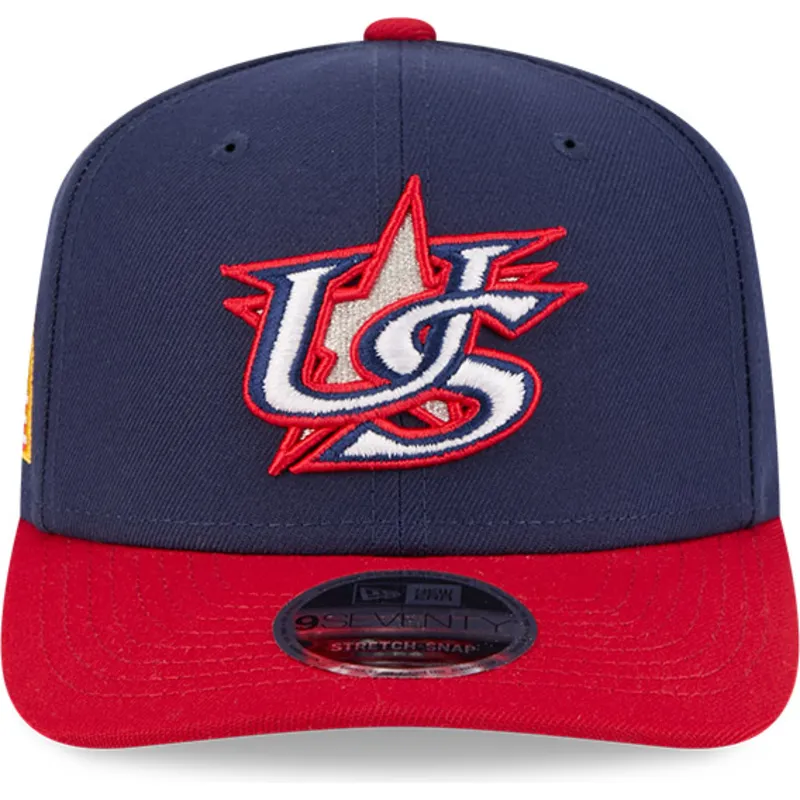 marinebla-og-rod-buet-kasket-snapback-9seventy-stretch-snap-usa-2026-world-baseball-classic-fra-new-era