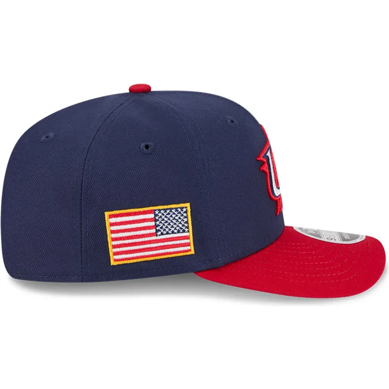 marinebla-og-rod-buet-kasket-snapback-9seventy-stretch-snap-usa-2026-world-baseball-classic-fra-new-era
