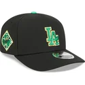 sort-buet-snapback-kasket-9seventy-stretch-snap-saint-patrick-s-day-fra-los-angeles-dodgers-mlb-fra-new-era
