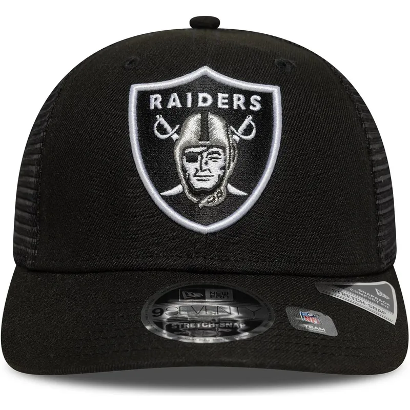 trucker-kasket-sort-9seventy-stretch-snap-eg-fra-las-vegas-raiders-nhl-fra-new-era