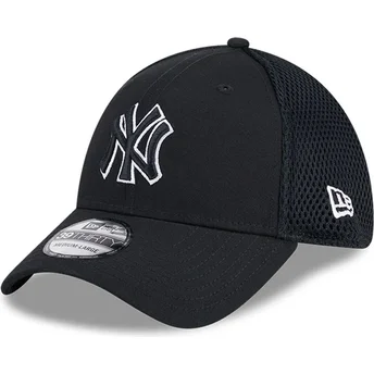 Gorra trucker negra ajustada con logo negro 39THIRTY Evergreen Neo de New York Yankees MLB de New Era
