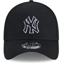 gorra-trucker-negra-ajustada-con-logo-negro-39thirty-evergreen-neo-de-new-york-yankees-mlb-de-new-era