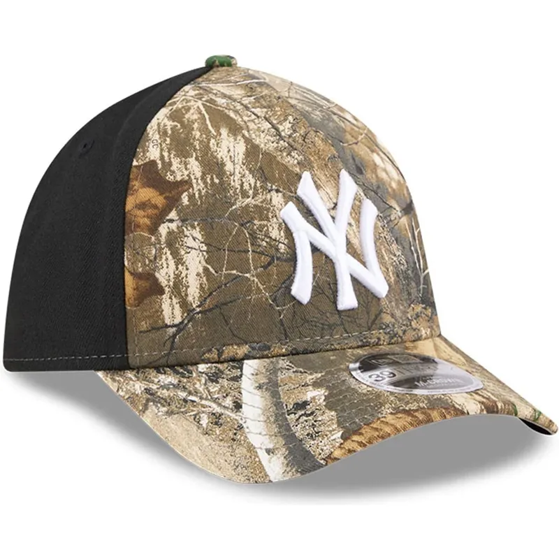 buet-kasket-camouflage-justeret-39thirty-m-crown-a-frame-realtree-fra-new-york-yankees-mlb-fra-new-era