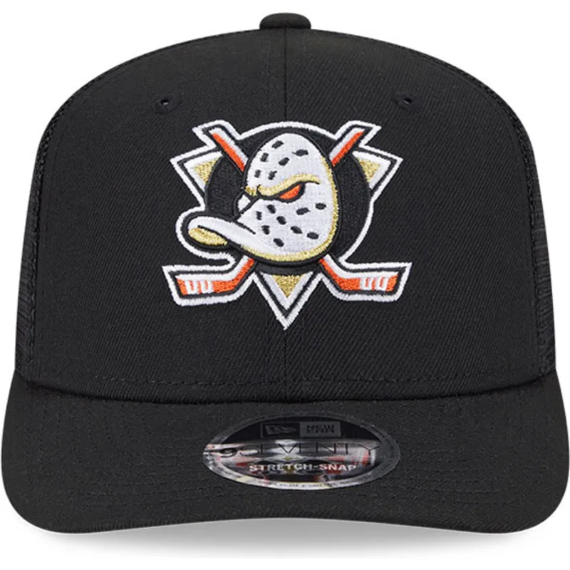 sort-9seventy-stretch-snap-evergreen-trucker-kasket-fra-anaheim-ducks-nhl-af-new-era