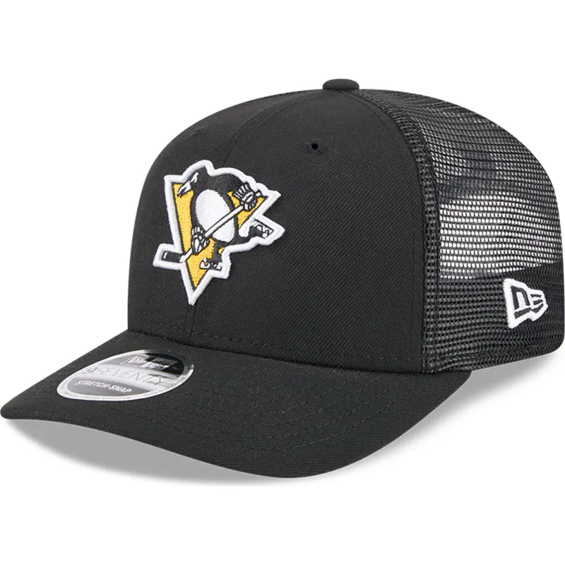 sort-9seventy-stretch-snap-evergreen-trucker-kasket-fra-pittsburgh-penguins-nhl-af-new-era