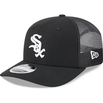 Sort 9SEVENTY Stretch Snap Evergreen trucker-kasket fra Chicago White Sox MLB fra New Era