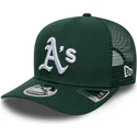 gron-trucker-kasket-9seventy-stretch-snap-evergreen-fra-oakland-athletics-mlb-fra-new-era