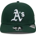 gron-trucker-kasket-9seventy-stretch-snap-evergreen-fra-oakland-athletics-mlb-fra-new-era
